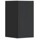 vidaXL Fürdőszoba bútor szett 3 db Fekete 33 x 34,5 x 160 cm