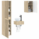 vidaXL Fürdőszoba bútor szett 3 db Sonoma Tölgy 33 x 34,5 x 160 cm