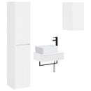vidaXL Fürdőszoba bútor szett 3 db Fehér 33 x 34,5 x 160 cm Szerelt Fa