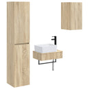 vidaXL Fürdőszoba bútor szett 3 db Sonoma Tölgy 33 x 34,5 x 160 cm