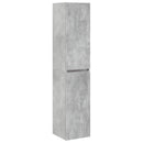 vidaXL Fürdőszoba bútor szett 3 db Betonszürke 33 x 34,5 x 160 cm