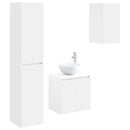 vidaXL Fürdőszoba bútor szett 3 db Fehér 33 x 34,5 x 160 cm Szerelt Fa