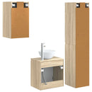 vidaXL Fürdőszoba bútor szett 3 db Sonoma Tölgy 33 x 34,5 x 160 cm