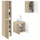 vidaXL Fürdőszoba bútor szett 3 db Sonoma Tölgy 33 x 34,5 x 160 cm