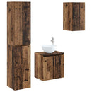 vidaXL Fürdőszoba bútor szett 3 db Antik Fa 33 x 34,5 x 160 cm