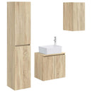 vidaXL Fürdőszoba bútor szett 3 db Sonoma Tölgy 33 x 34,5 x 160 cm