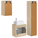 vidaXL Fürdőszoba bútor szett 3 db Sonoma Tölgy 33 x 34,5 x 160 cm