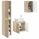 vidaXL Fürdőszoba bútor szett 3 db Sonoma Tölgy 33 x 34,5 x 160 cm