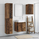 vidaXL Fürdőszoba bútor szett 3 db Antik Fa 33 x 34,5 x 160 cm