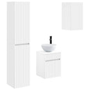 vidaXL Fürdőszoba bútor szett 3 db Fehér 33 x 34,5 x 160 cm Szerelt Fa