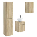 vidaXL Fürdőszoba bútor szett 3 db Sonoma Tölgy 33 x 34,5 x 160 cm