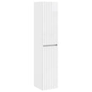vidaXL Fürdőszoba bútor szett 3 db Magasfényű Fehér 33 x 34,5 x 160 cm