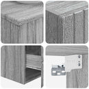 vidaXL Fürdőszoba bútor szett 3 db Szürke Sonoma 33 x 34,5 x 160 cm