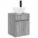 vidaXL Fürdőszoba bútor szett 3 db Szürke Sonoma 33 x 34,5 x 160 cm