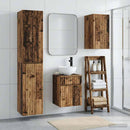 vidaXL Fürdőszoba bútor szett 3 db Antik Fa 33 x 34,5 x 160 cm