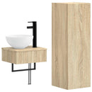 vidaXL Fürdőszoba bútor szett 2 db Sonoma Tölgy 33 x 34,5 x 100 cm