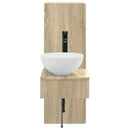 vidaXL Fürdőszoba bútor szett 2 db Sonoma Tölgy 33 x 34,5 x 100 cm