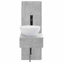 vidaXL Fürdőszoba bútor szett 2 db Betonszürke 33 x 34,5 x 100 cm