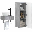 vidaXL Fürdőszoba bútor szett 2 db Szürke Sonoma 33 x 34,5 x 100 cm