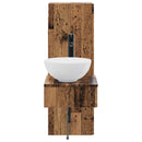 vidaXL Fürdőszoba bútor szett 2 db Antik Fa 33 x 34,5 x 100 cm