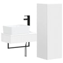 vidaXL Fürdőszoba bútor szett 2 db Fehér 33 x 34,5 x 100 cm Szerelt Fa