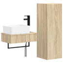 vidaXL Fürdőszoba bútor szett 2 db Sonoma Tölgy 33 x 34,5 x 100 cm