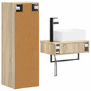 vidaXL Fürdőszoba bútor szett 2 db Sonoma Tölgy 33 x 34,5 x 100 cm