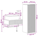 vidaXL Fürdőszoba bútor szett 2 db Sonoma Tölgy 33 x 34,5 x 100 cm