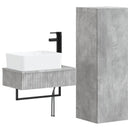 vidaXL Fürdőszoba bútor szett 2 db Betonszürke 33 x 34,5 x 100 cm
