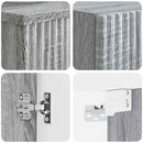 vidaXL Fürdőszoba bútor szett 2 db Szürke Sonoma 33 x 34,5 x 100 cm