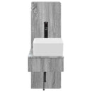 vidaXL Fürdőszoba bútor szett 2 db Szürke Sonoma 33 x 34,5 x 100 cm