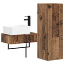vidaXL Fürdőszoba bútor szett 2 db Antik Fa 33 x 34,5 x 100 cm