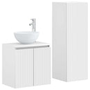 vidaXL Fürdőszoba bútor szett 2 db Fehér 33 x 34,5 x 100 cm Szerelt Fa