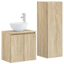 vidaXL Fürdőszoba bútor szett 2 db Sonoma Tölgy 33 x 34,5 x 100 cm