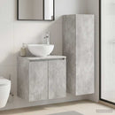 vidaXL Fürdőszoba bútor szett 2 db Betonszürke 33 x 34,5 x 100 cm