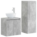 vidaXL Fürdőszoba bútor szett 2 db Betonszürke 33 x 34,5 x 100 cm