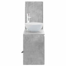 vidaXL Fürdőszoba bútor szett 2 db Betonszürke 33 x 34,5 x 100 cm