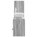 vidaXL Fürdőszoba bútor szett 2 db Szürke Sonoma 33 x 34,5 x 100 cm