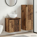 vidaXL Fürdőszoba bútor szett 2 db Antik Fa 33 x 34,5 x 100 cm