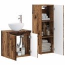 vidaXL Fürdőszoba bútor szett 2 db Antik Fa 33 x 34,5 x 100 cm