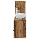 vidaXL Fürdőszoba bútor szett 2 db Antik Fa 33 x 34,5 x 100 cm