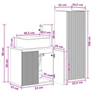 vidaXL Fürdőszoba bútor szett 2 db Sonoma Tölgy 33 x 34,5 x 100 cm
