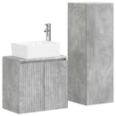 vidaXL Fürdőszoba bútor szett 2 db Betonszürke 33 x 34,5 x 100 cm