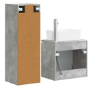 vidaXL Fürdőszoba bútor szett 2 db Betonszürke 33 x 34,5 x 100 cm