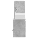 vidaXL Fürdőszoba bútor szett 2 db Betonszürke 33 x 34,5 x 100 cm