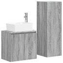 vidaXL Fürdőszoba bútor szett 2 db Szürke Sonoma 33 x 34,5 x 100 cm