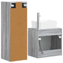 vidaXL Fürdőszoba bútor szett 2 db Szürke Sonoma 33 x 34,5 x 100 cm