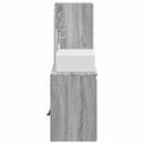 vidaXL Fürdőszoba bútor szett 2 db Szürke Sonoma 33 x 34,5 x 100 cm