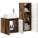 vidaXL Fürdőszoba bútor szett 2 db Antik Fa 33 x 34,5 x 100 cm