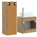 vidaXL Fürdőszoba bútor szett 2 db Kézműves Tölgy 33 x 34,5 x 100 cm